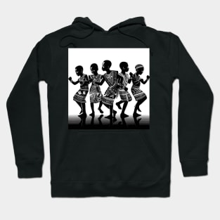 Afrocentric Kids Dancing Hoodie